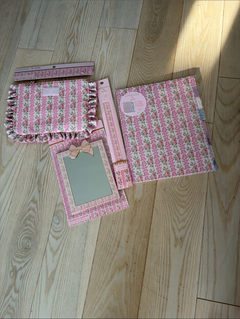 NWT Love Shack Fancy Pink Kids Accessories Set